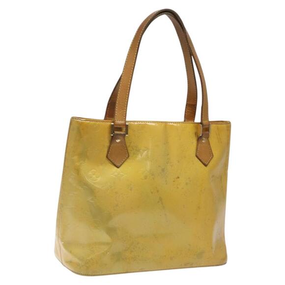 LOUIS VUITTON Monogram Vernis Houston Hand Bag Gris M91053 - Picture 1 of 13